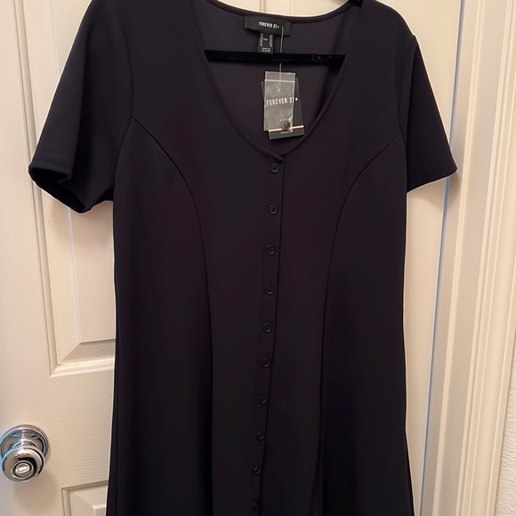 Forever 21 Plus black dress size 0X - Picture 1 of 5